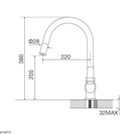 Vòi rửa chén nóng lạnh Malloca K119T3 / Đồng thau mạ chrome